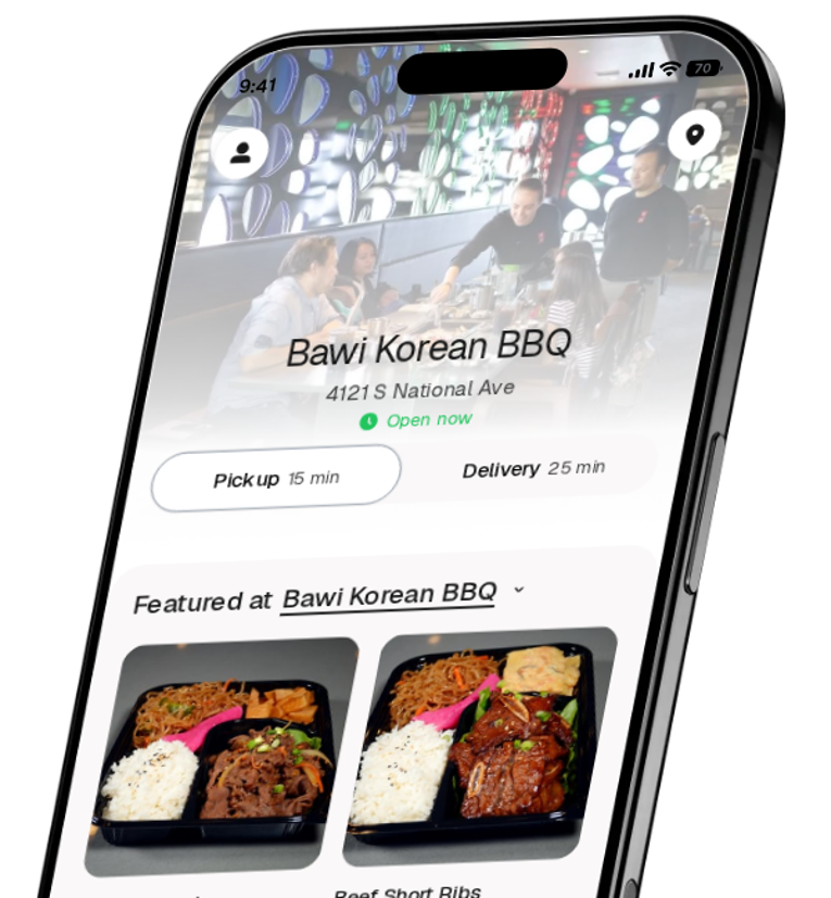 Bawi Korean BBQ app preview