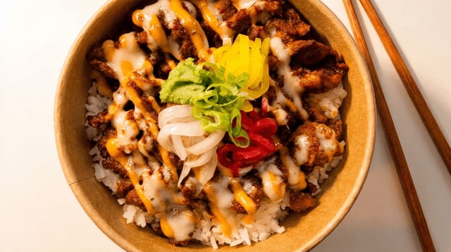 Spicy Pork Bowl.